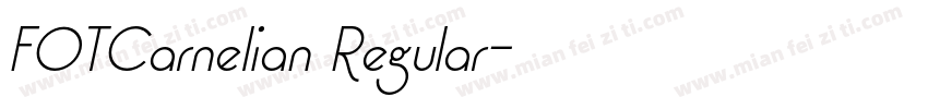 FOTCarnelian Regular字体转换